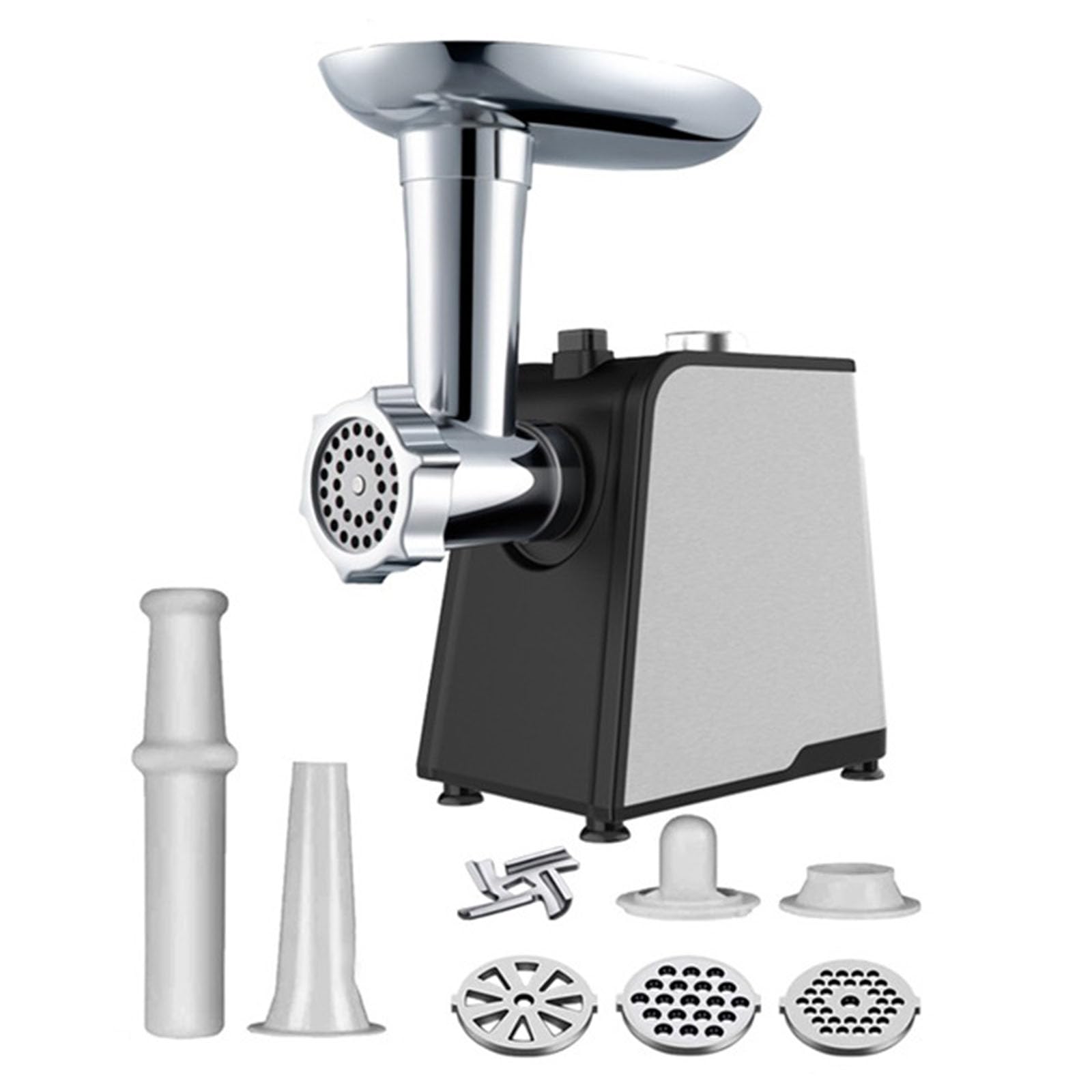 FHRKA Electric Meat Grinder, 2800W Max Meat Mincer, Sausage Stuffer Tube & Kibbe Kit for Home Kitchen Commercial Use