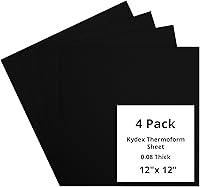 Vista 64 de Kydex Sheets - Solid Color DIY Kit for Crafting Holsters, Sheaths, and Mag Pouches - (8x8, 8x12, 12x12), Premium Thermoform Sheets - Thick, Durable