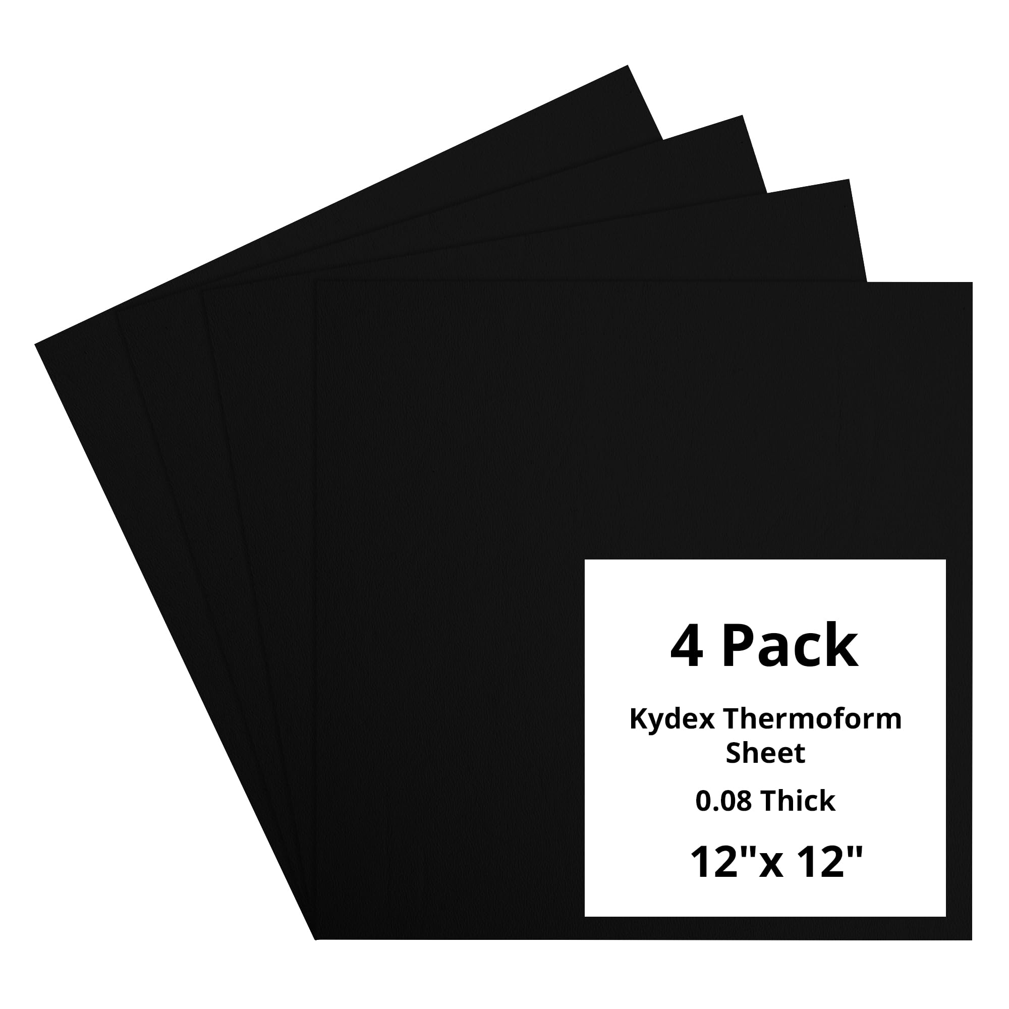 HolsterBuilder Thermoform Kydex Sheet (Pack of 4), (0.80