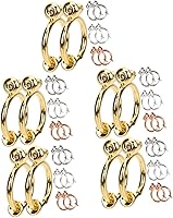 Vista 10 de EXCEART 32 piezas convertidor de aretes brillantes accesorios de joyería de plata para convertir aretes a clip en la parte trasera de aretes