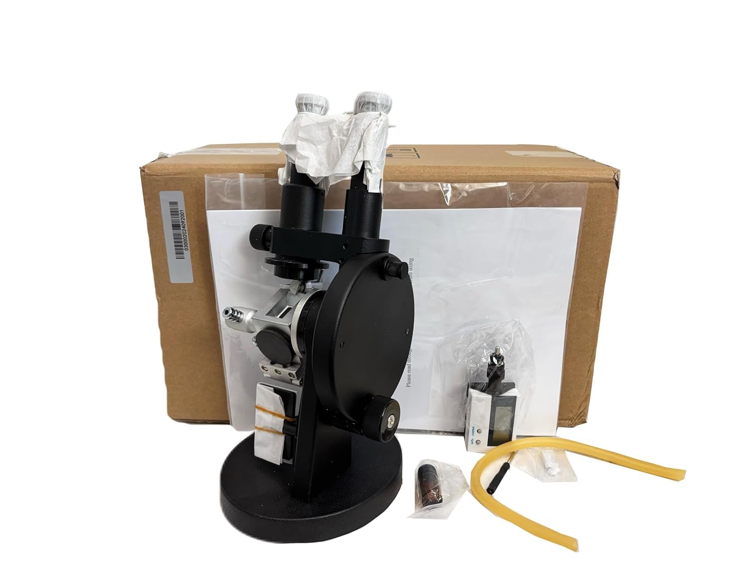 Binocular Abbe Refractometer Binocular Refractometer with Visual Aim Optical Index-Plate Reading Refractive Index nD 1.3000-1.7000 Accuracy (nD) ±0.0003