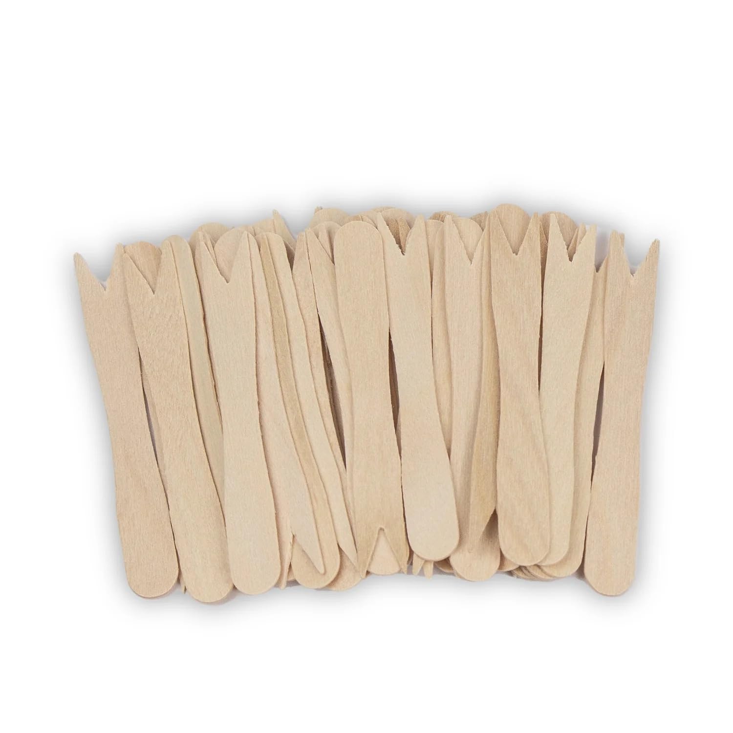 Mini Fourchettes en Bois - 85 mm - Idéal pour frites, snacks et amuse-bouches (10000)