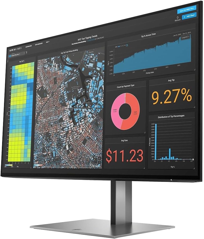 HP Z24f G3 24" Class Full HD LCD Monitor - 16:9 - Silver