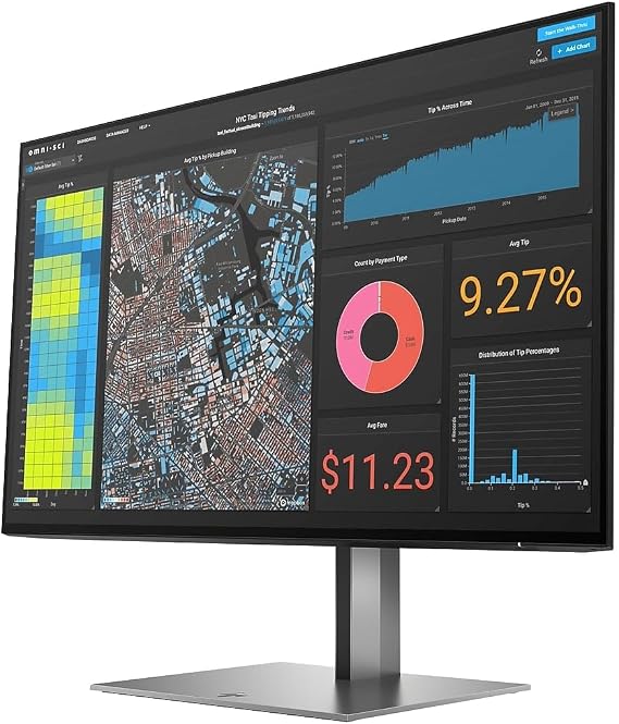 HP Z24f G3 24 Class Full HD LCD Monitor - 16:9 - Silver