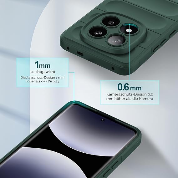 Silicone Case for Xiaomi Redmi Note 14 Pro Plus Green