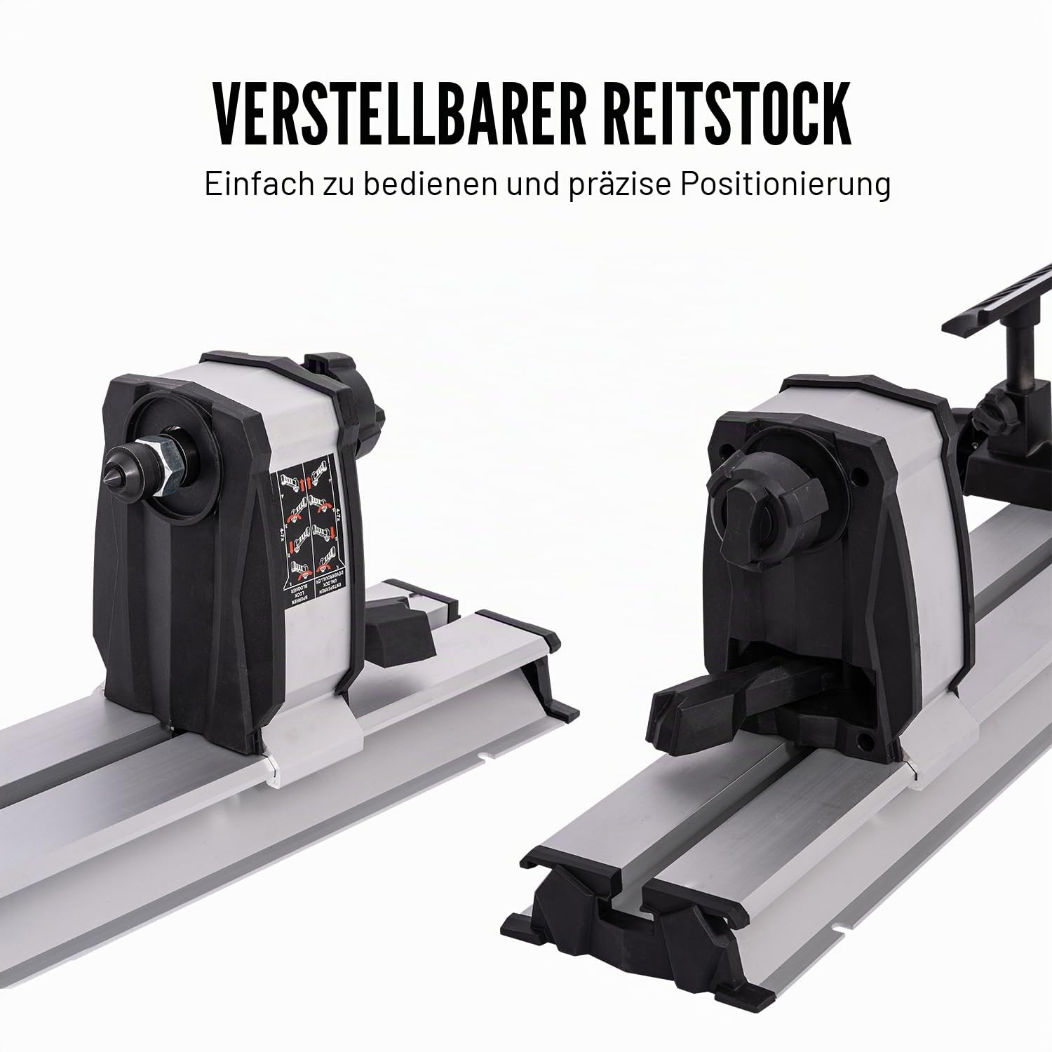 KATSU Mini-Drechselbank, 550 W, elektrische Tisch-Drechselmaschine mit variabler Geschwindigkeit, maximale Werkstücklänge 600 mm, für Heimwerkerprojekte in der Holzbearbeitung