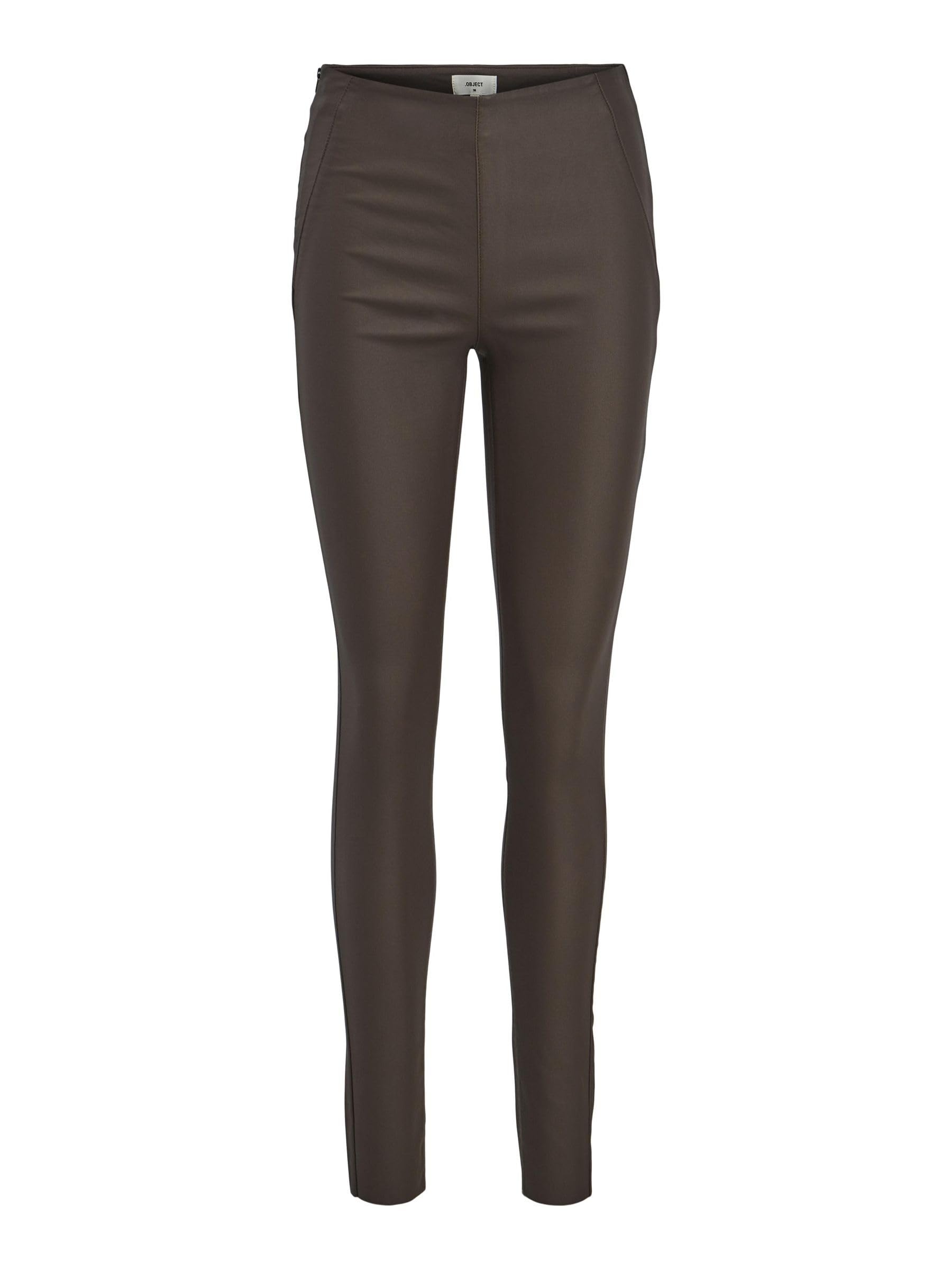 Leggings OBJBELLE OBJECT COLLECTORS ITEM noir taille haute en maille extensible confortable - 7