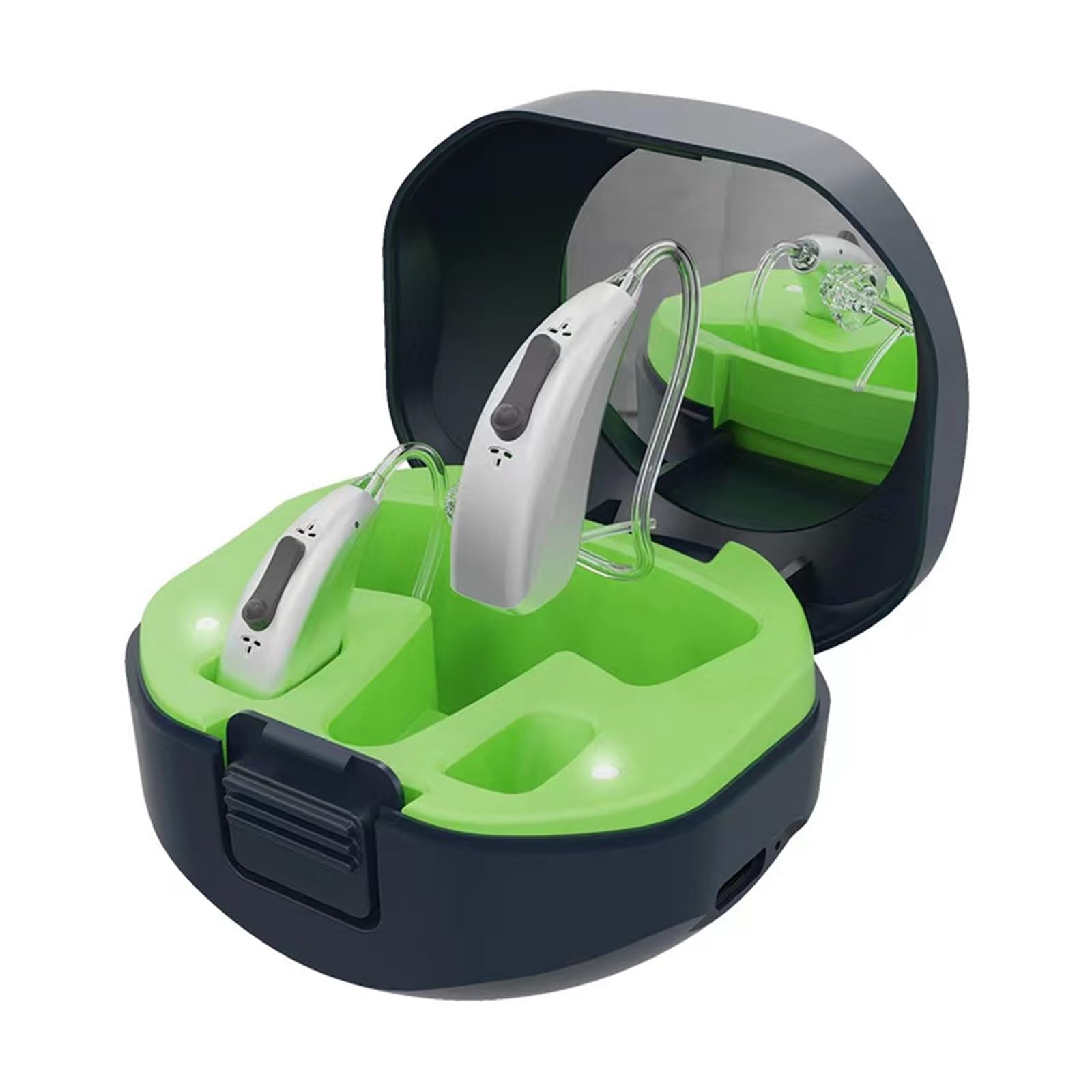 Hearing aids with Rechargable Charging Cable and case Hearing Amplifiers Hearing Amplifiers Personal sound amplification products devices