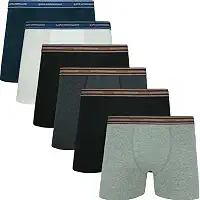 Kit 6 Cueca Boxer Lupo Algodão Hipoalergênica Masculina Adulto
