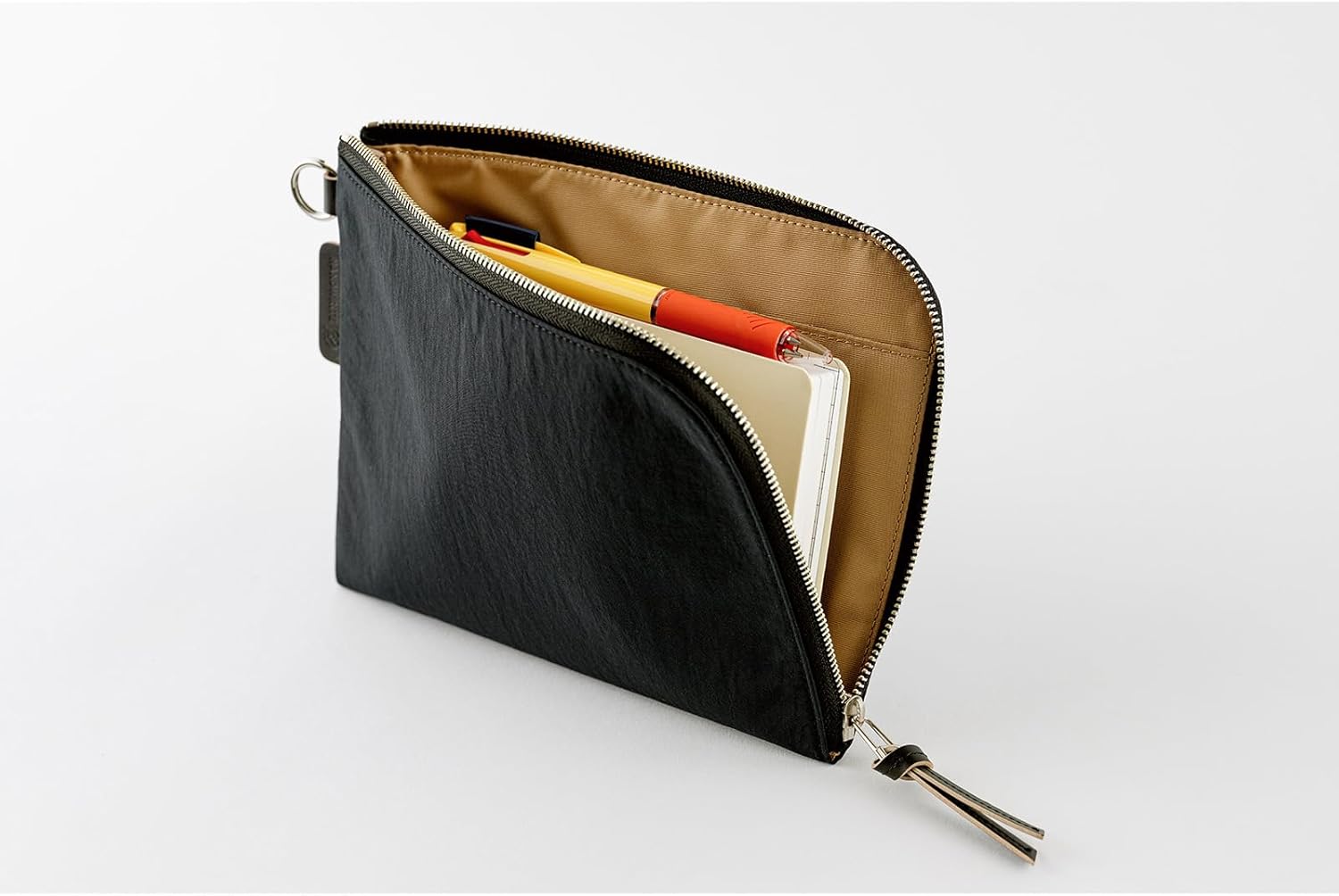ほぼ日 Hobonichi Techo Planner Accessory Tragen Flat Pouch for A6 Size (Black)
