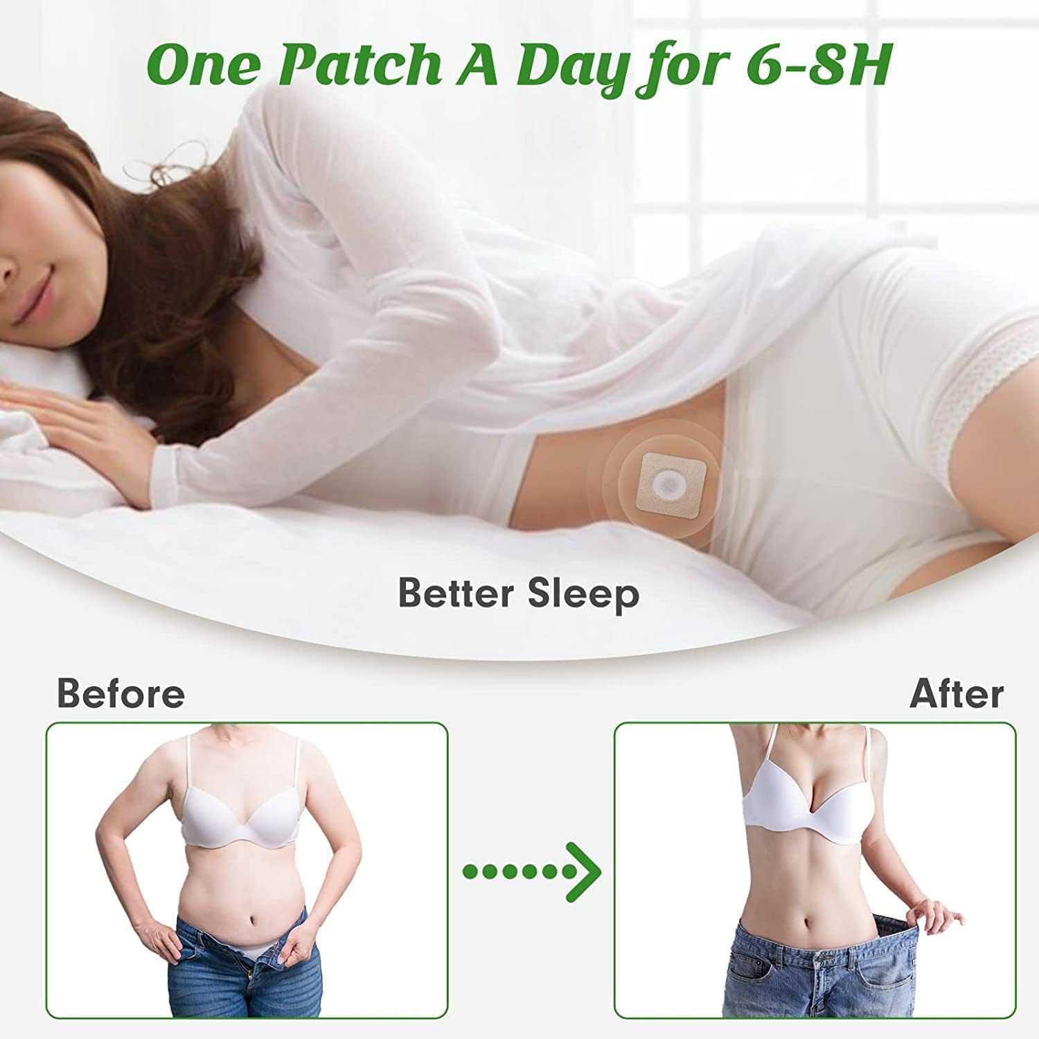 Weight Loss Patches for Women, 30 Counts Slim Belly Button Patch for Fat Burner, Fast-Acting — view 3