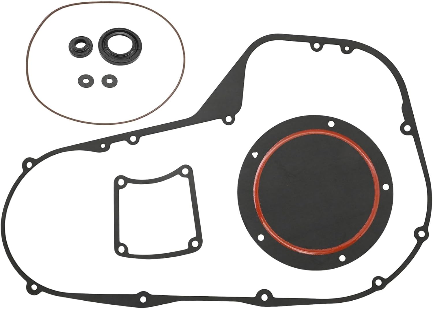 Saihisday 34901-94 Primary Cover Gasket Kit Replacement for Harley Davidson Street Glide All Models 2006 Road King Glide Electra Glide FLH/T Twin Cam Bagger Touring 1999-2006, Replaces 34906-85FM
