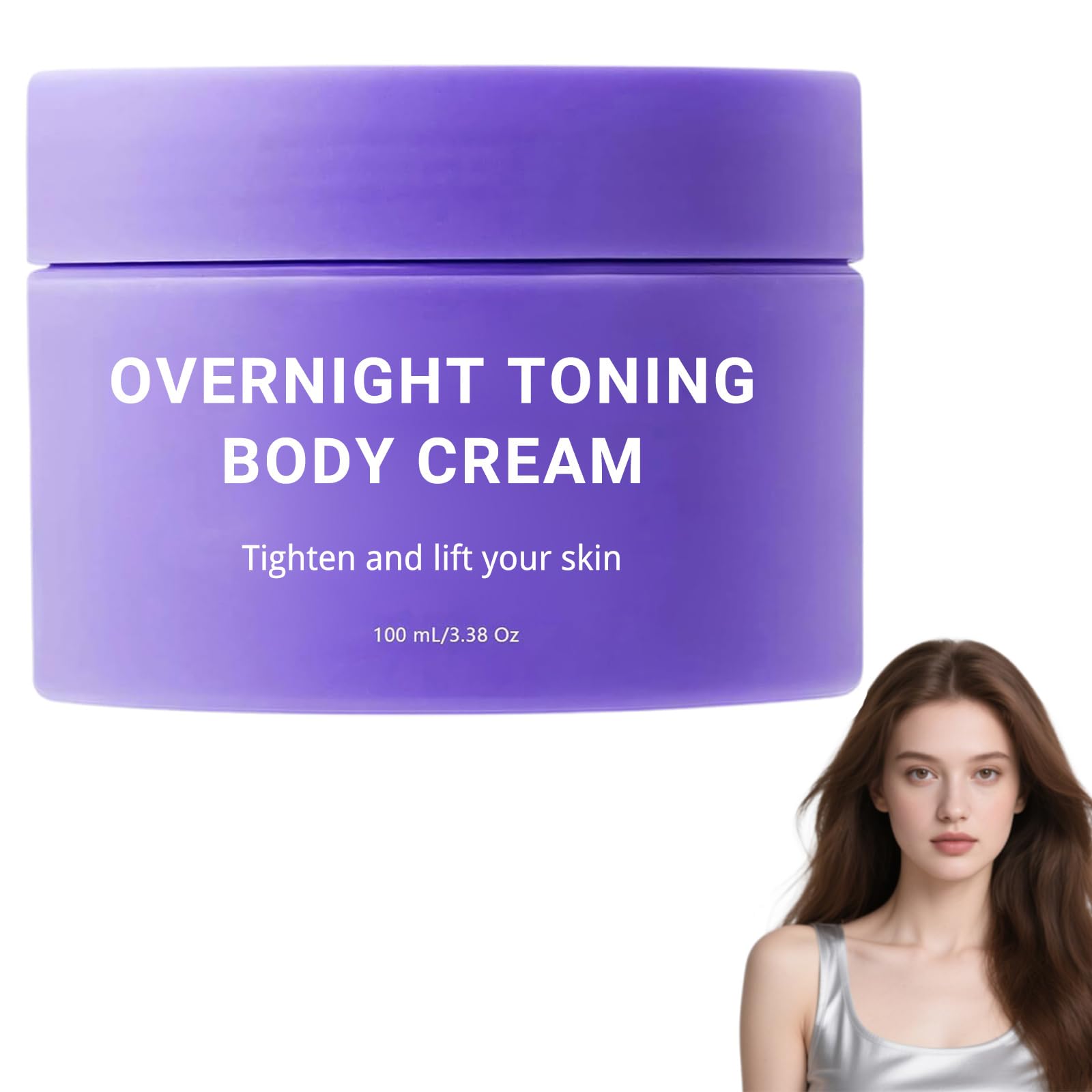 Overnight Toning Whip, Instant Skin Tightening Cream for Body, Body Firming Cream for Women, Improve Skin Sagging and Fine Lines, Natural Ingredients for All skin Types (1PC)