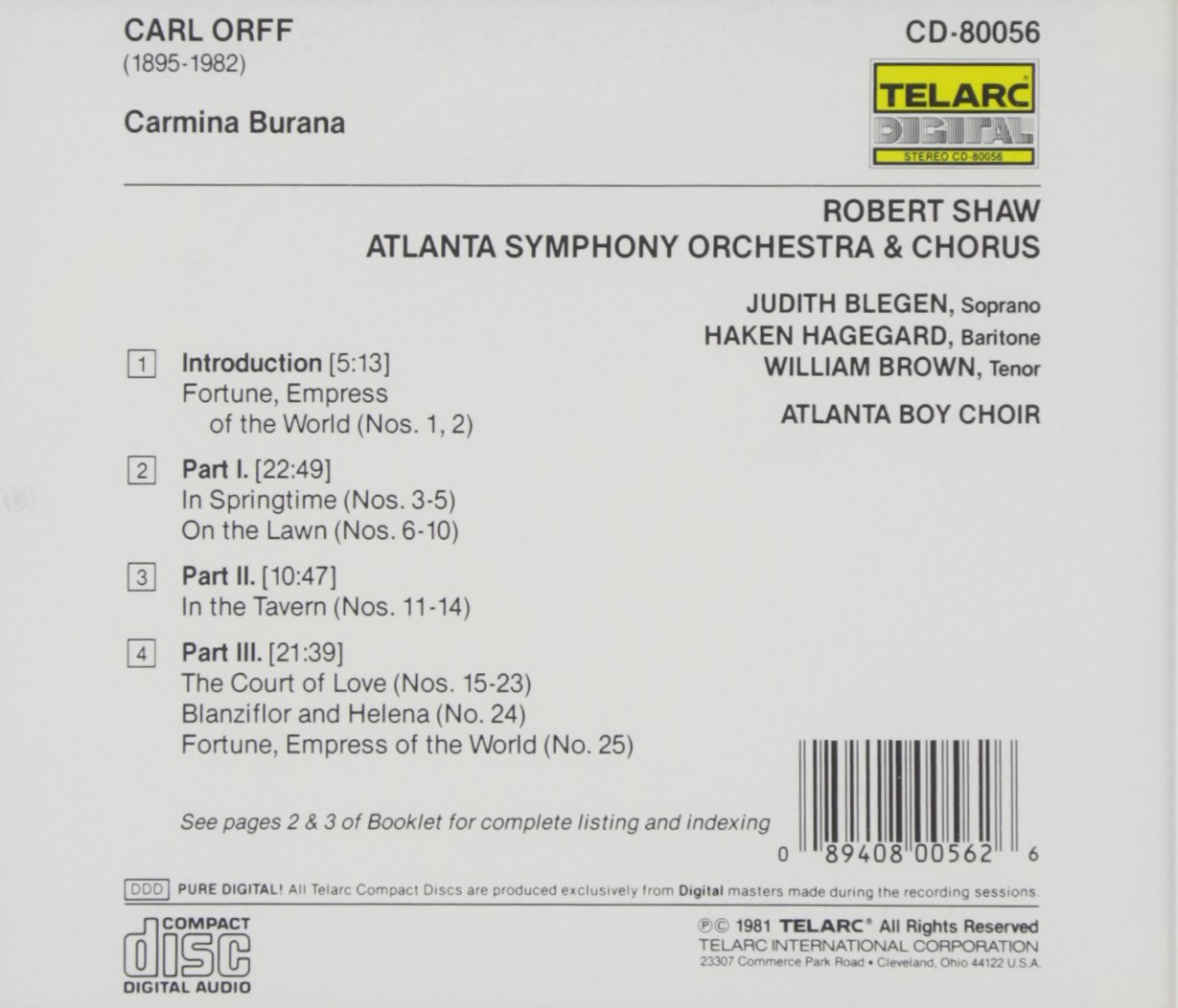 Orff: Carmina Burana