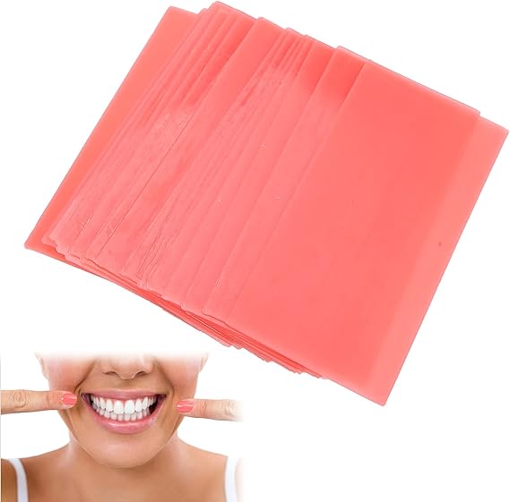 18pcs Dental Base Plate Wax, Red Dental Wax Dentist Auxiliary Material