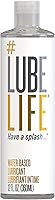 LubeLife Water-Based Personal Lubricant for Men, Women & Couples - Toy-Safe, Condom Compatible, Non-Staining, Easy Clean-Up, 12 Fl Oz
