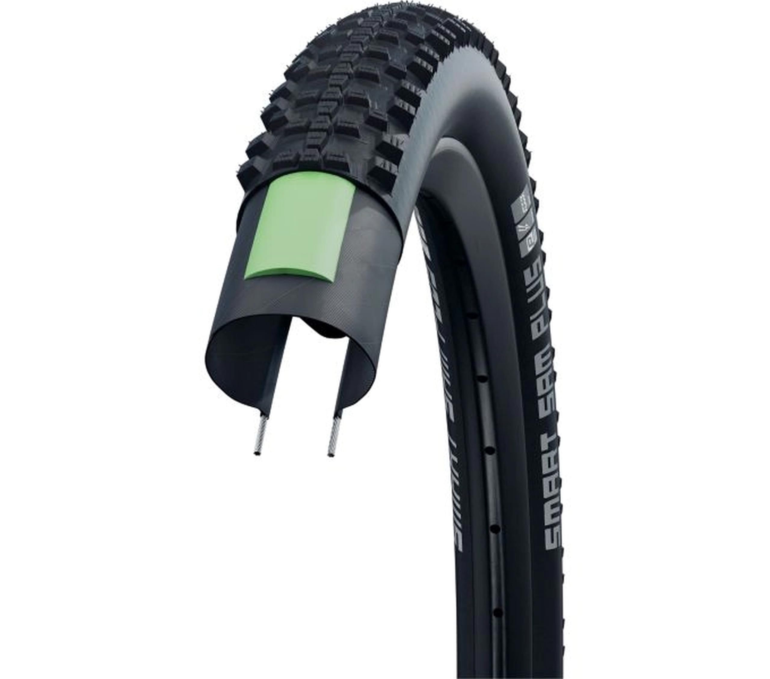 Schwalbe Smart Sam Plus Performance DD GreenGuard 60-559 - Neumático de Alambre (26 x 2,35), Color Negro