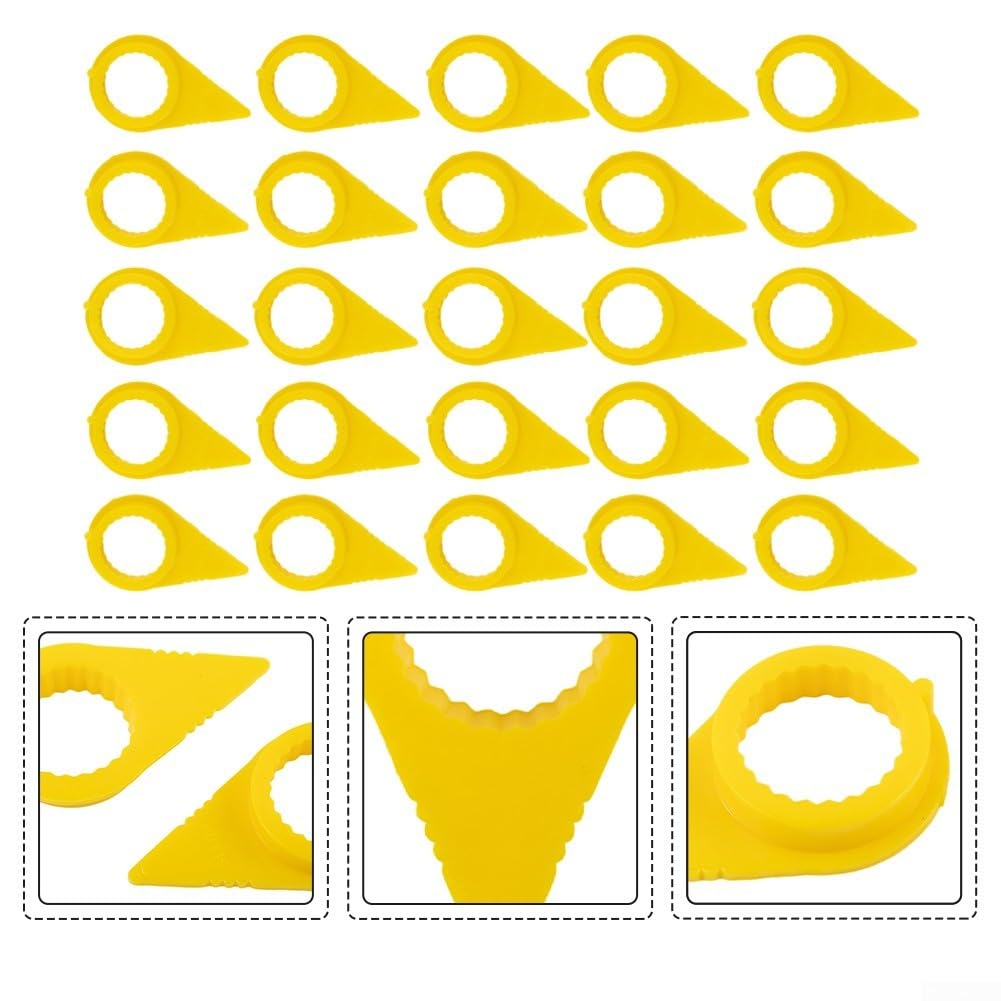 Lot De 25 Indicateurs D'écrous De Roue Jaunes Pour Camions Et
