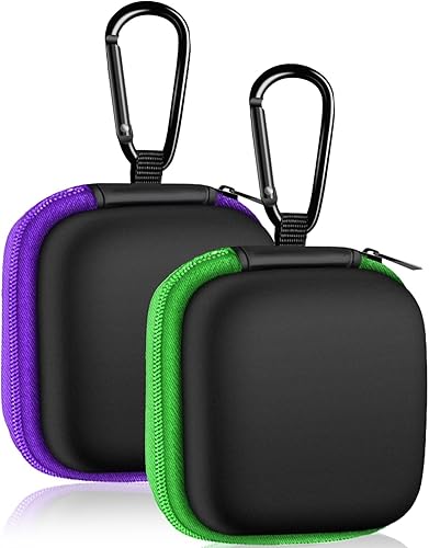 MOLOVA Paquete de 2 fundas cuadradas para auriculares, estuche portátil de EVA para almacenamiento, accesorios para teléfono celular, organizador disponible en Yaxa Colombia