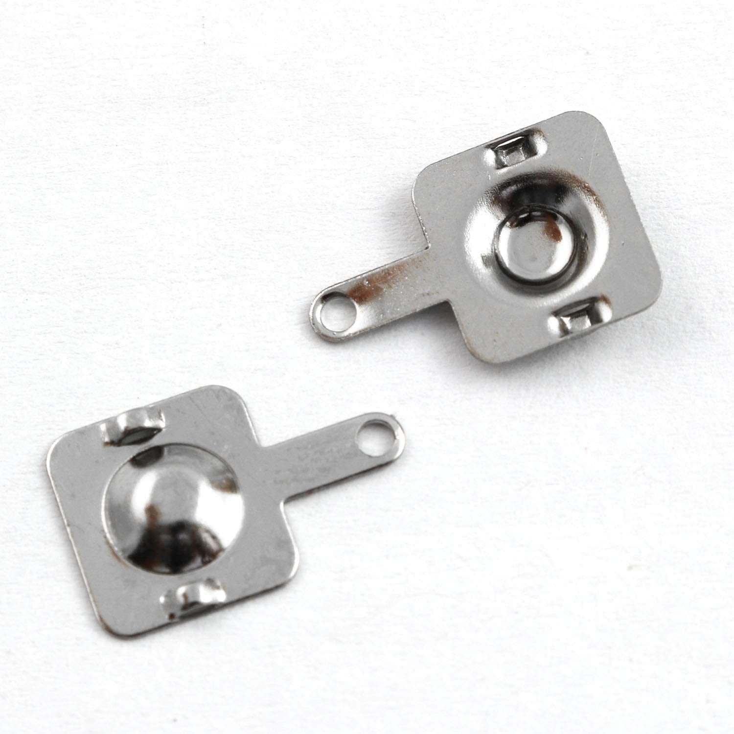 JCBIZ 50pcs AAA Battery Positive-Negative Conversion Contact Spring Nickeling Plate 10x9mm