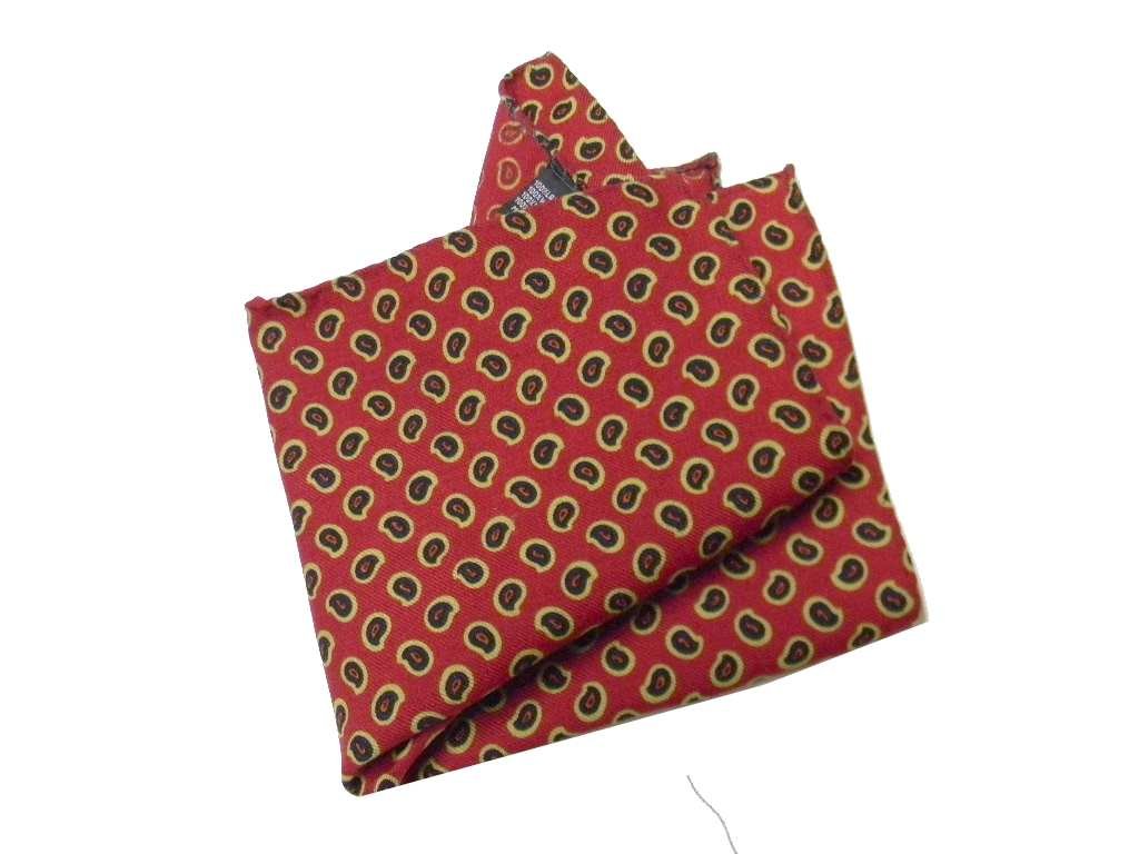 Avantgarde Fazzoletto da taschino uomo pochette in pura lana made italy bordi rifiniti a mano