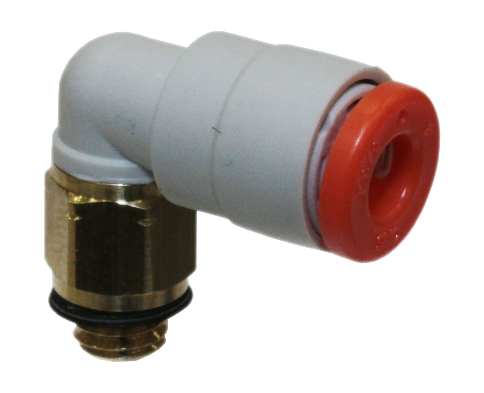 SMC KQ2L03-32A PBT and Brass Push-to-Connect Tube Fitting, 90 degree Elbow, 5/32