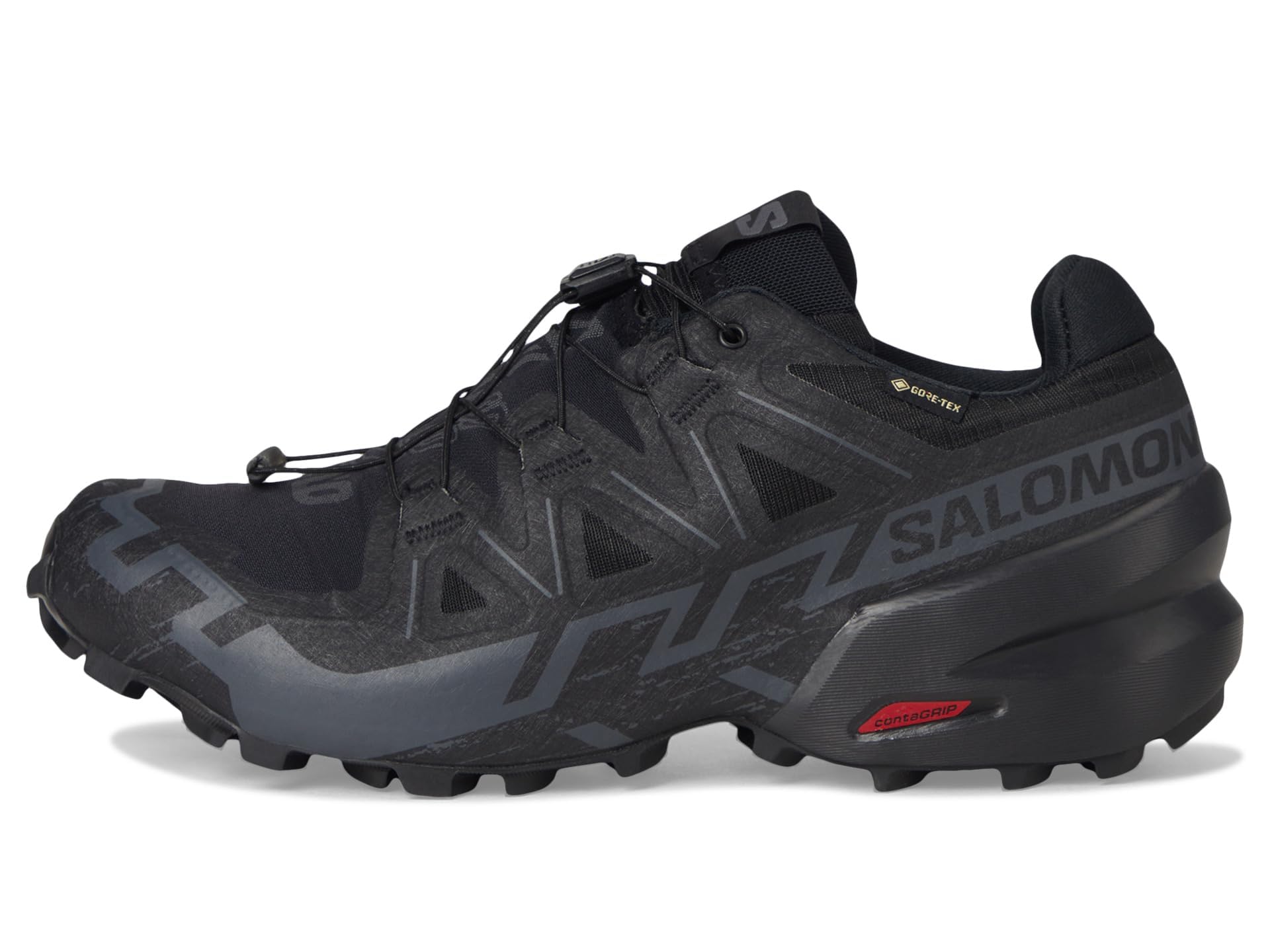 Salomon Speedcross 6 GTX 417386, Mens Running Shoes, Black, 41 1/3 EU