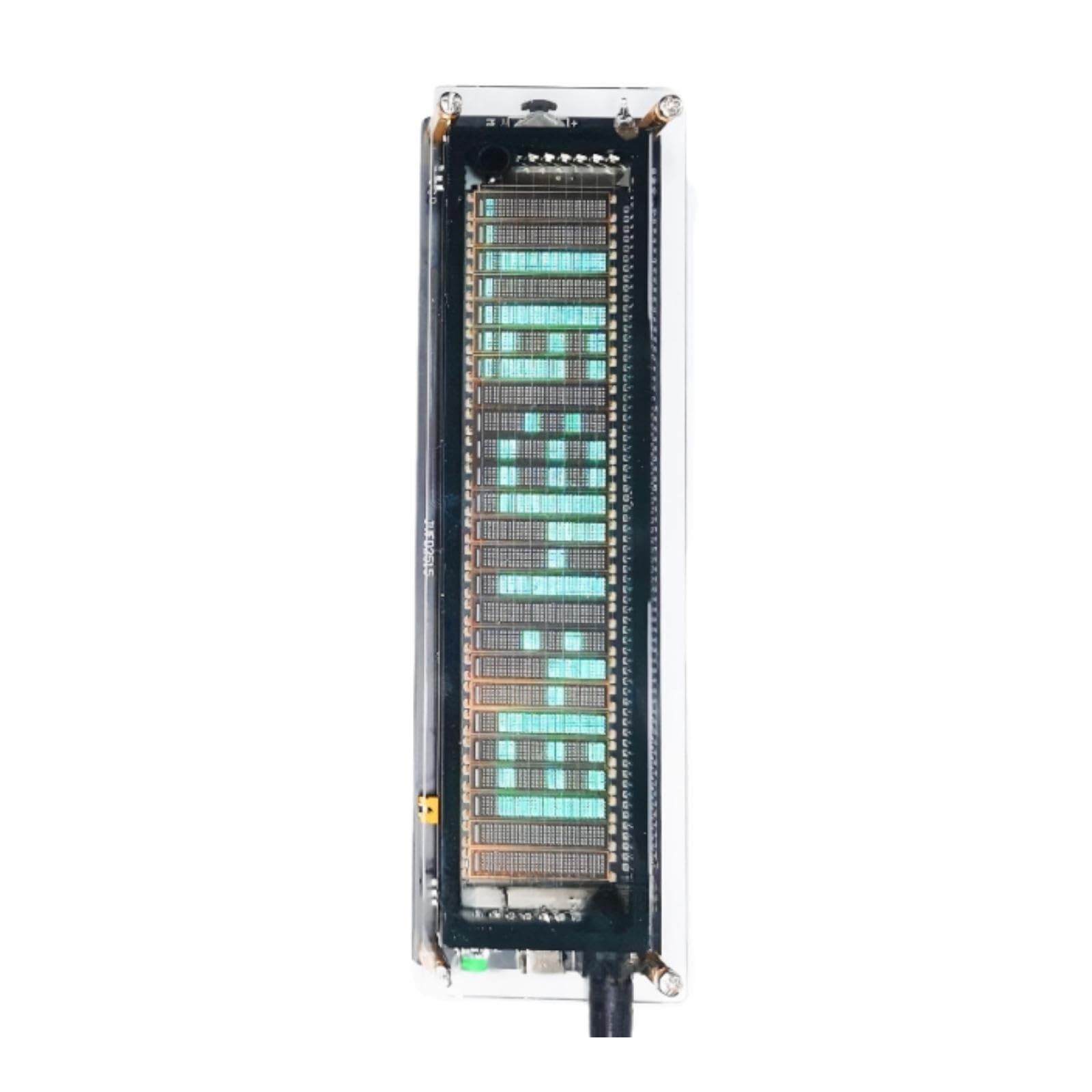 Audio Analyzer con Display E LED Indicatore Livello Sonoro Accessorio Acrilico per Appassionati di Musica Adatto a Decorazione Home