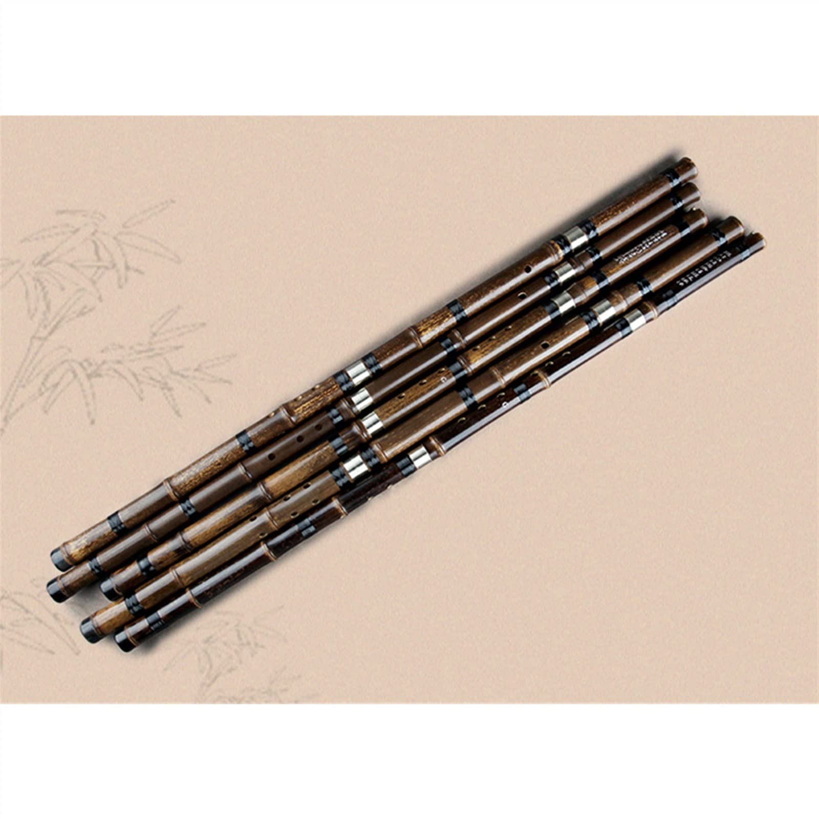 Flauta de bambú Profesional Flauta De Bambú China con Llave G/F, Flauta De Instrumento Musical Tradicional Vertical De Viento De Madera Xiao (Color : F)