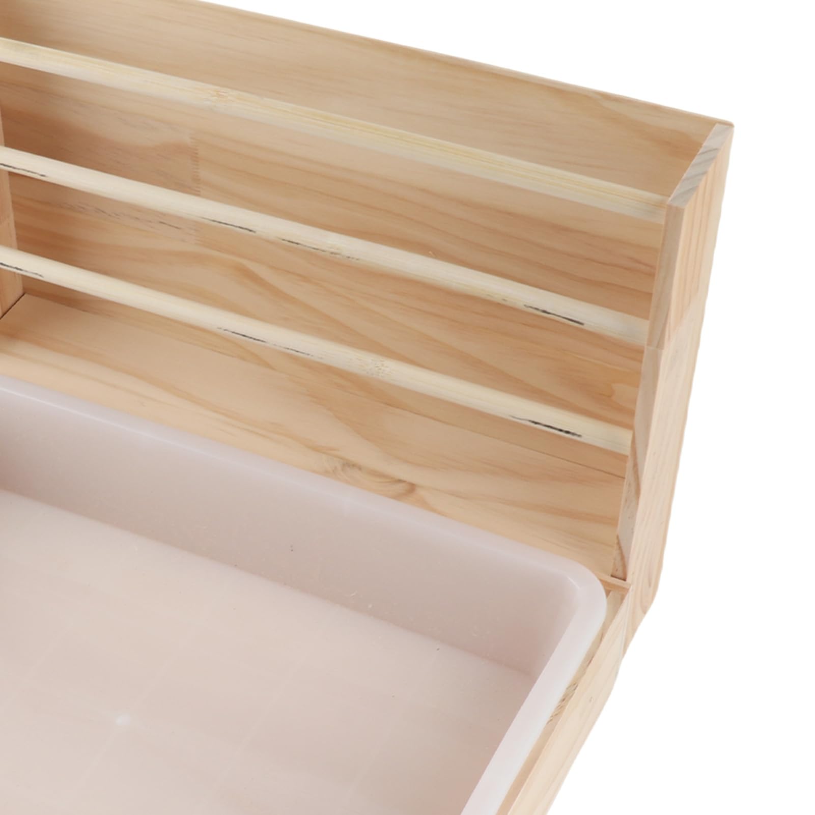 Tnfeeon Porta di Grande capacità, Alimentatore di Coniglio in Legno Magro Graffio da Cibo 3 in 1 con Lettiera 2 Ciotole, per Piccoli Animali per Cocciglia della Guinea, Versatile per Piccoli