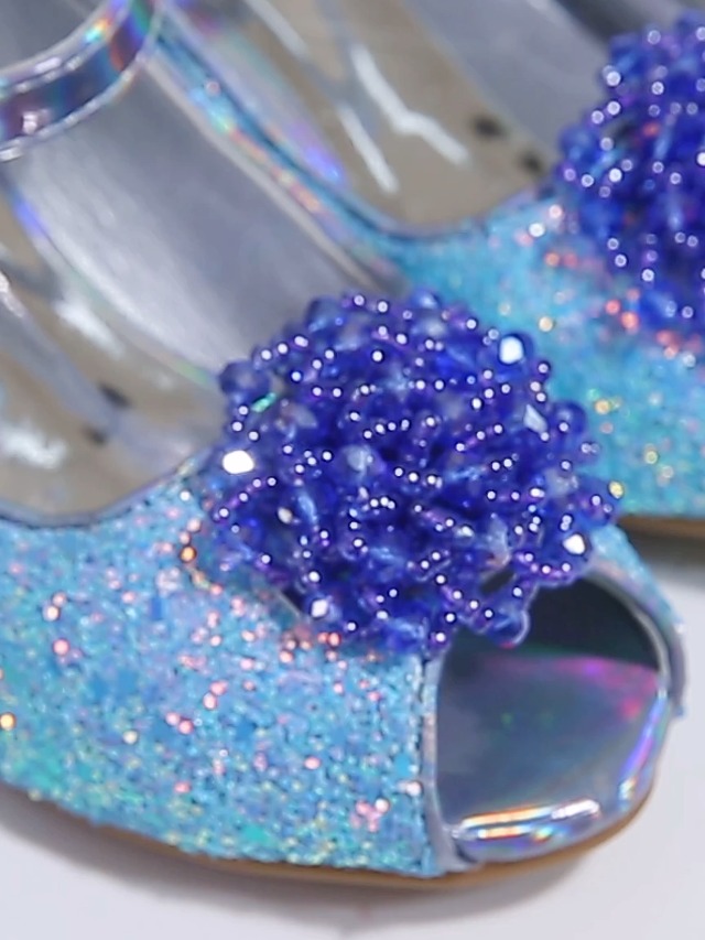 Chaussures Princesse Elsa & Anna - Talons 3cm, Scintillantes, Pour Fêtes Et Déguisements
