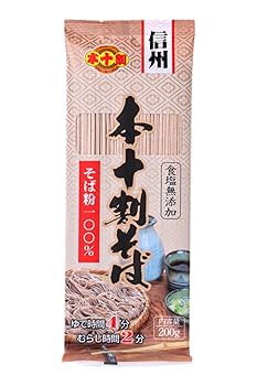 Amazon.co.jp: 信州戸隠十割そば 本十割そば 乾麺 200g×10袋