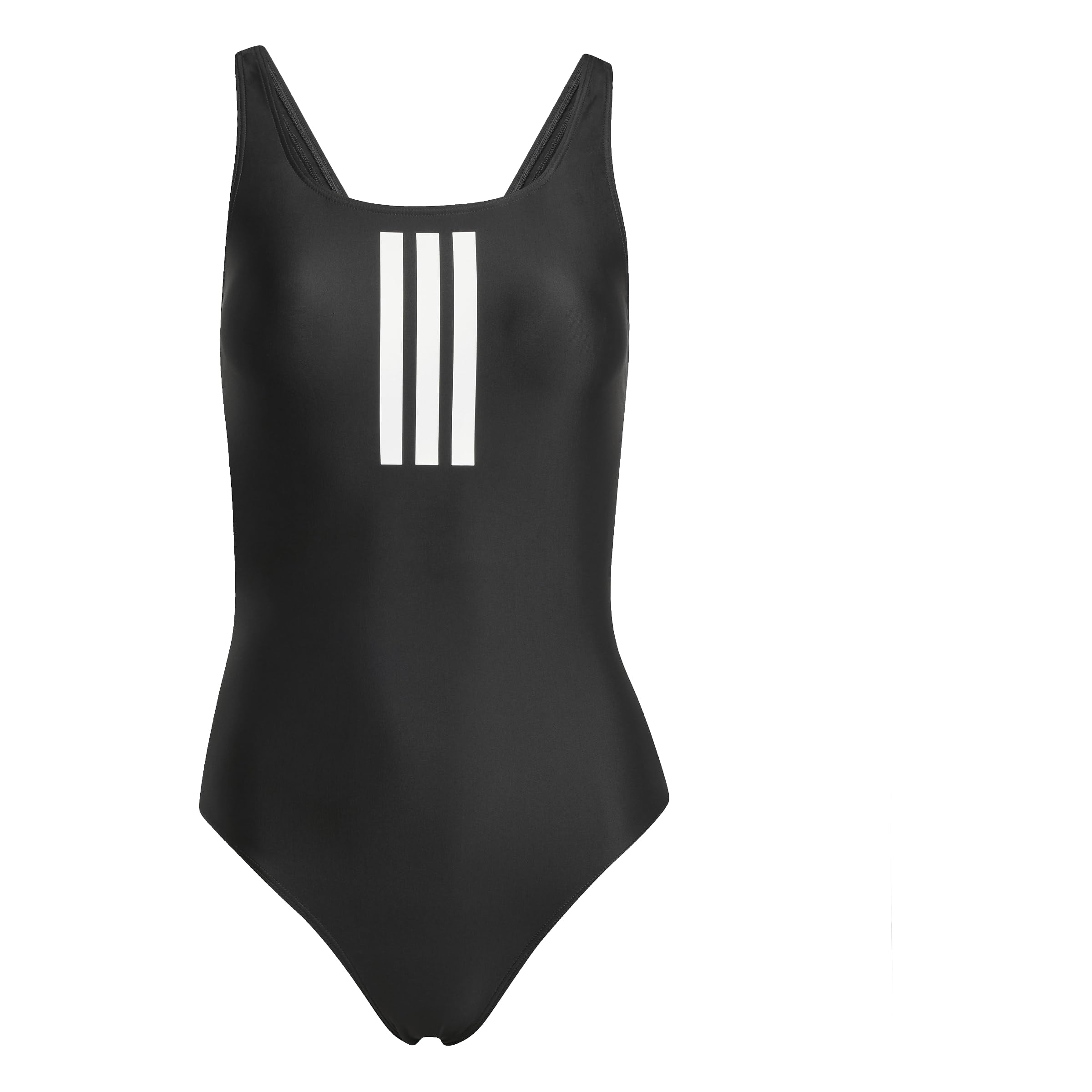 Adidas Femme 3 Stripes V-​Back Swimsuit, Black/​White, 40