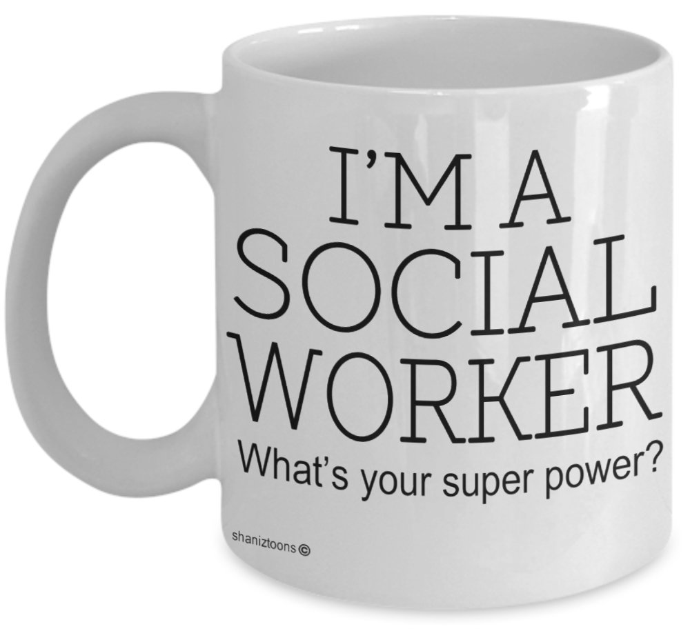 Shaniztoons White Social Worker Funny Gift Mug