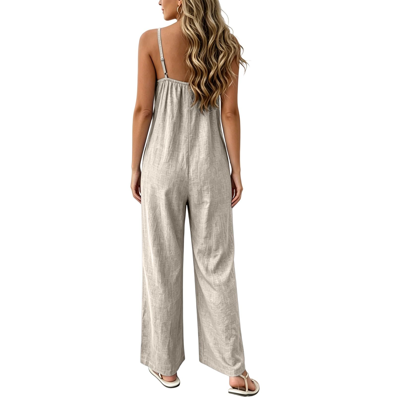 Overall Damen Sommer - Jumpsuit U-Ausschnitt Romper Mit Spaghetti Strap