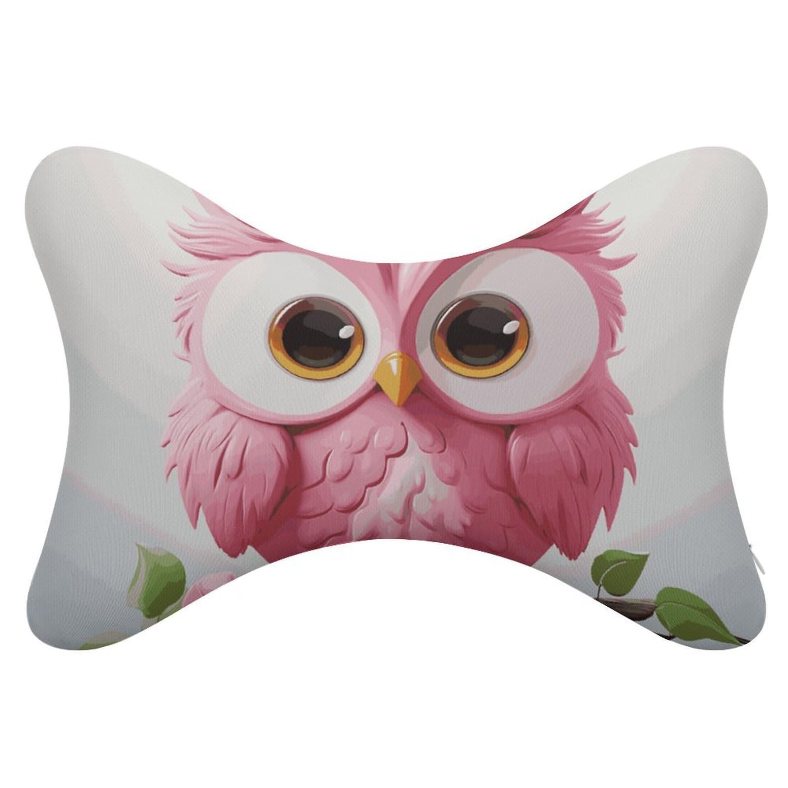JTREHY - Dog Bone Shaped Car Neck Pillow Back Headrest Chiropractor Adjustable Strap Sofa Lounge Chair for Car Seat