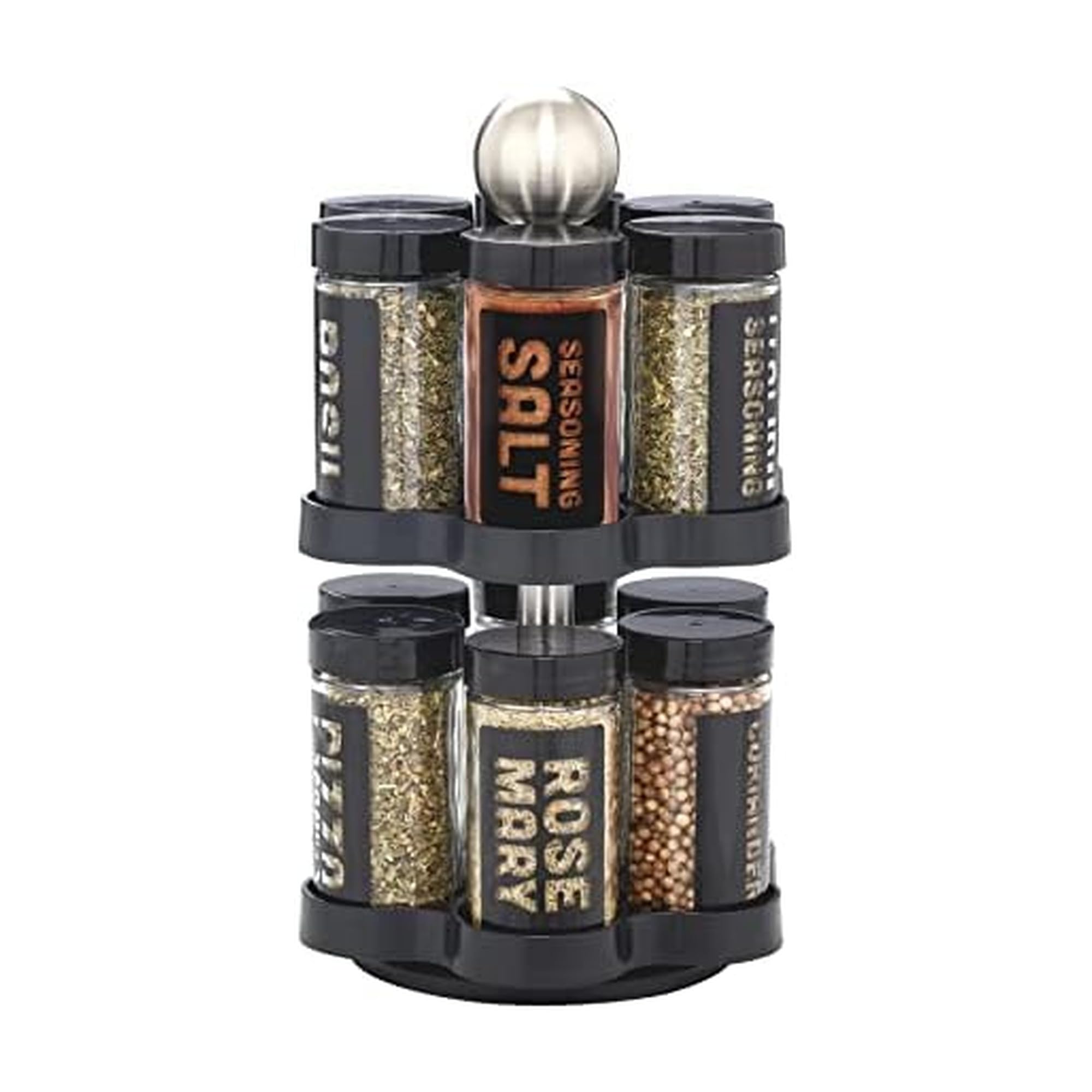 Snapklik.com : Kamenstein 12 Jar Madison Revolving Countertop Spice Rack
