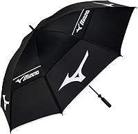 Mizuno Tour Umbrella - 68" Coverage Dual Canopy Golf Umbrella for Ultimate Rain Protection