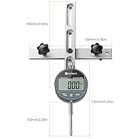 Vista 7 de Neoteck Indicador de Dial Digital de 0-1'' para Sierra de Mesa Adecuado para Sierras de Mesa con un Ancho de Ranura de 3/4" (19mm) o más
