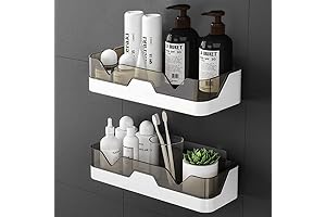Easymount Bathroom Storage Shelf - No Drilling Required