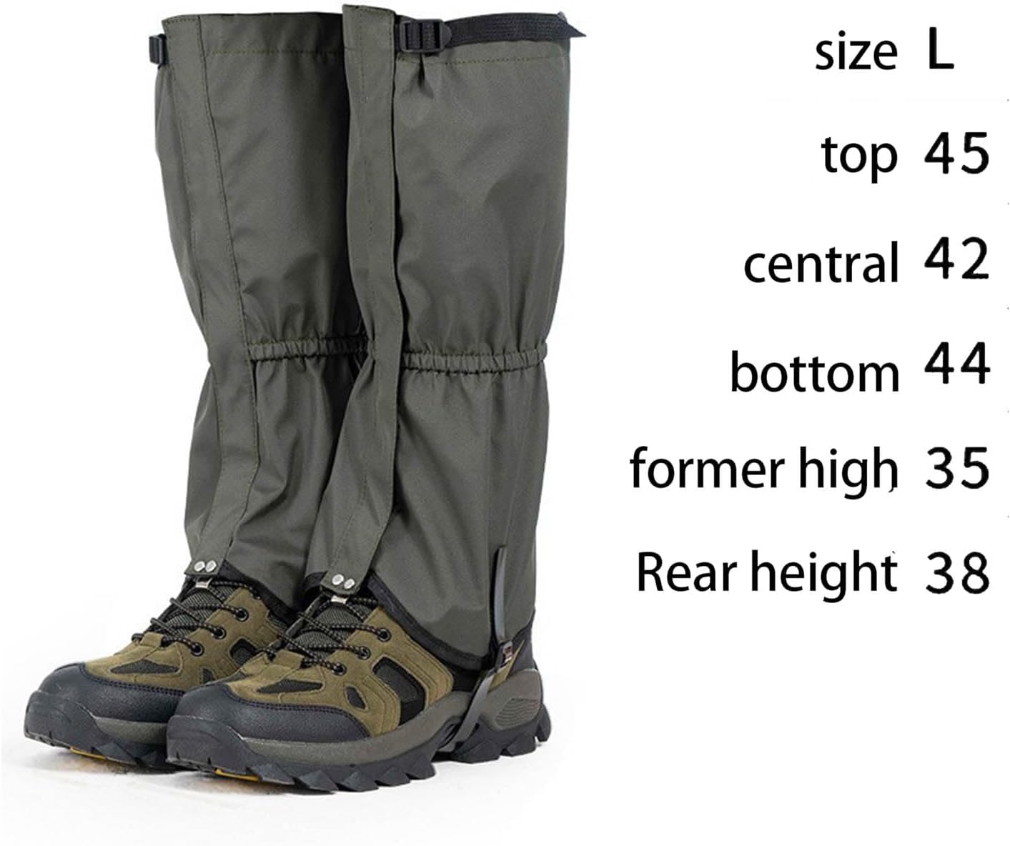 Adjustable Snow Boot Gaiters Hiking Leg Outdoor Travel Shoe Gaiter for Men Women Leg Warmer Shoes Cover Hiking for Ankle Outdoor