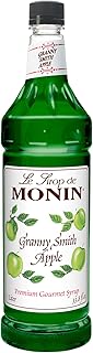 Monin - Granny Smith Apple Syrup, Great for Cocktails and Lemonades, Glu...