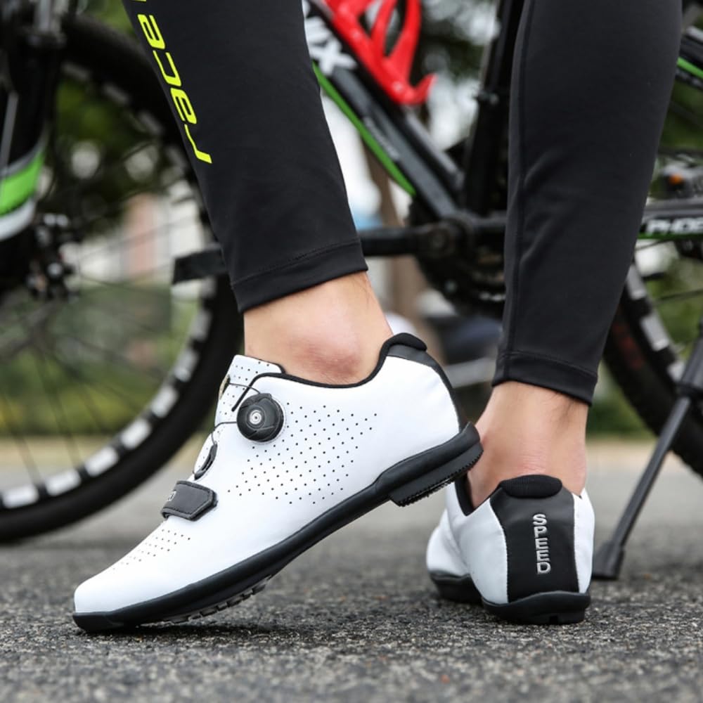 Radschuhe Für Damen Und Herren Atmungsaktive, rutschfeste Fahrradschuhe Mit Gummisohle Für Rennrad- Und Mountainbike-Fahren, Indoor-Spin Und Radfahren Im Freien