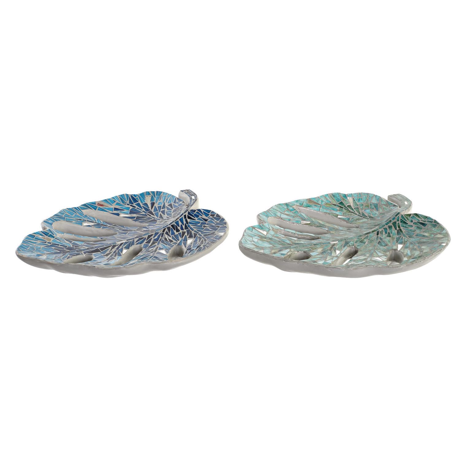 Centro de mesa cristal resina 45cm coupe feuille aux finitions luxe
