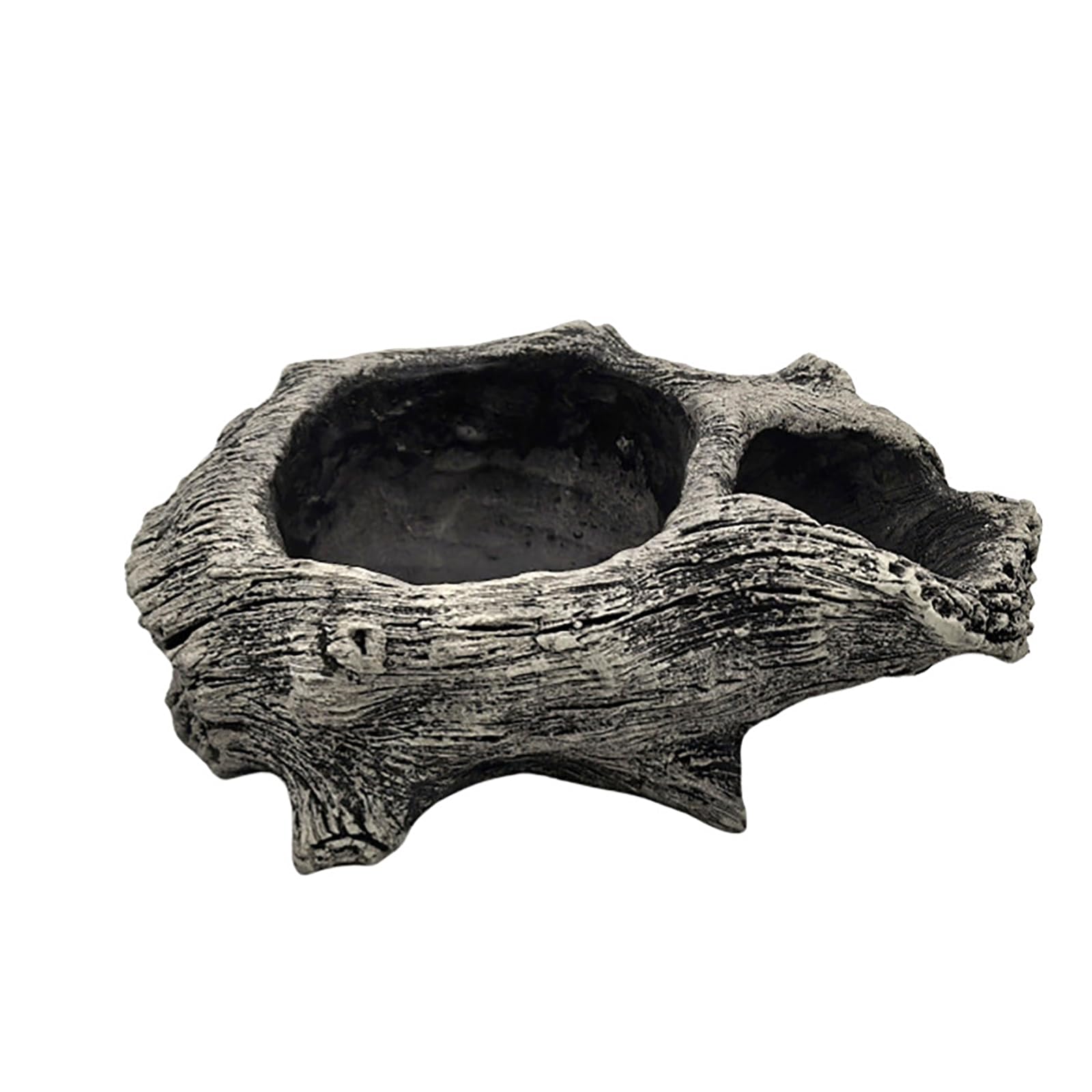 HDOYTXXM Decorative Cement Flower Pots with Natural Tree Root Aesthetic for Bonsais and Enthusiasts Indoor Outdoor Use Driftwoods Stumps Planter