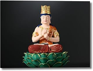 繁樓藝雕 ポスター 装飾画 インテリア 大日如来 真言宗 未年・申年 守り本尊 木枠付きの完成品 (20CMx30CM, 大日如来4)