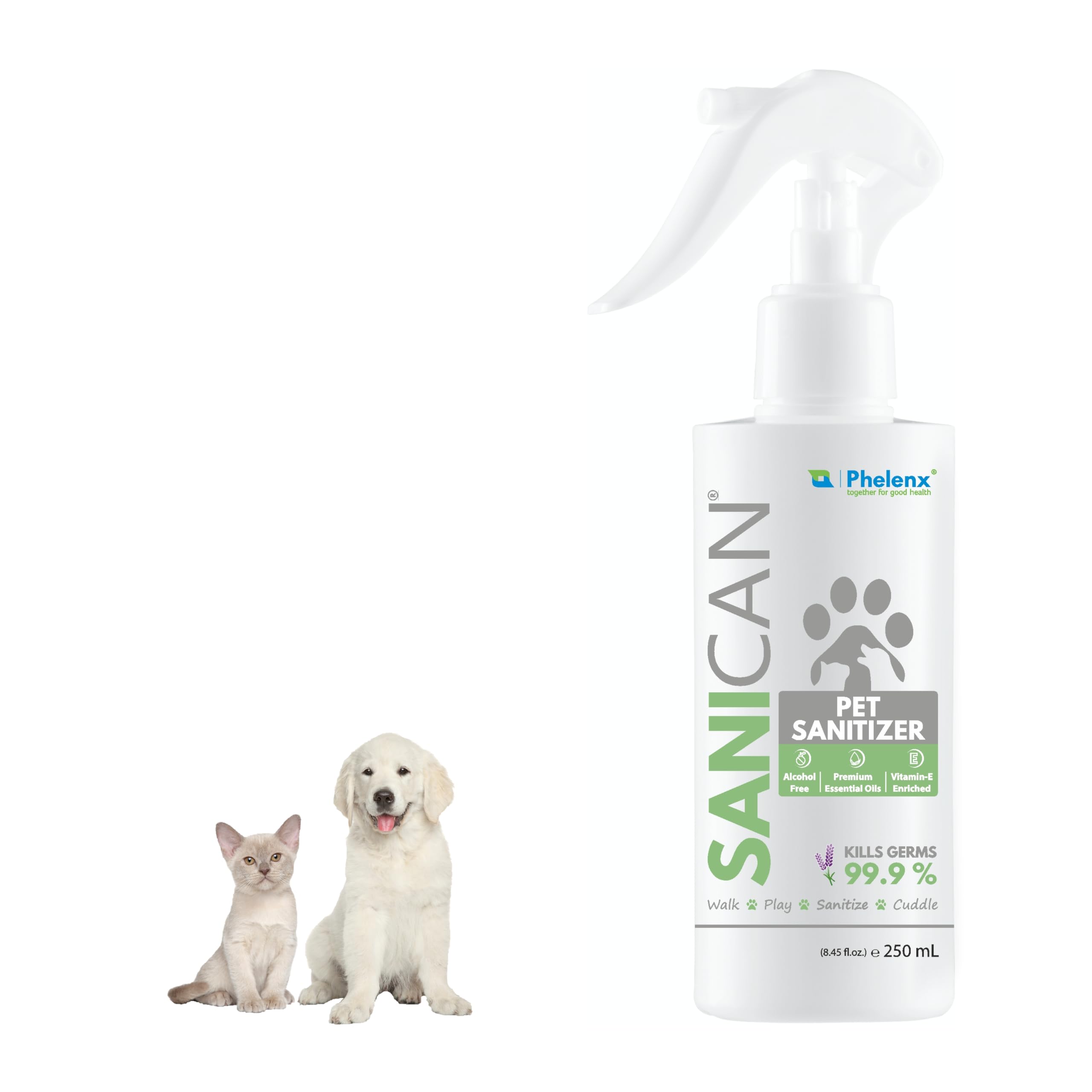 SANICAN Pet Sanitizer 250 ml (First in India Alcohol-Free Paws & Coat Sanitizer for Dogs & Cats) (B095LK66ZV) Amazon Price History, Amazon Price Tracker