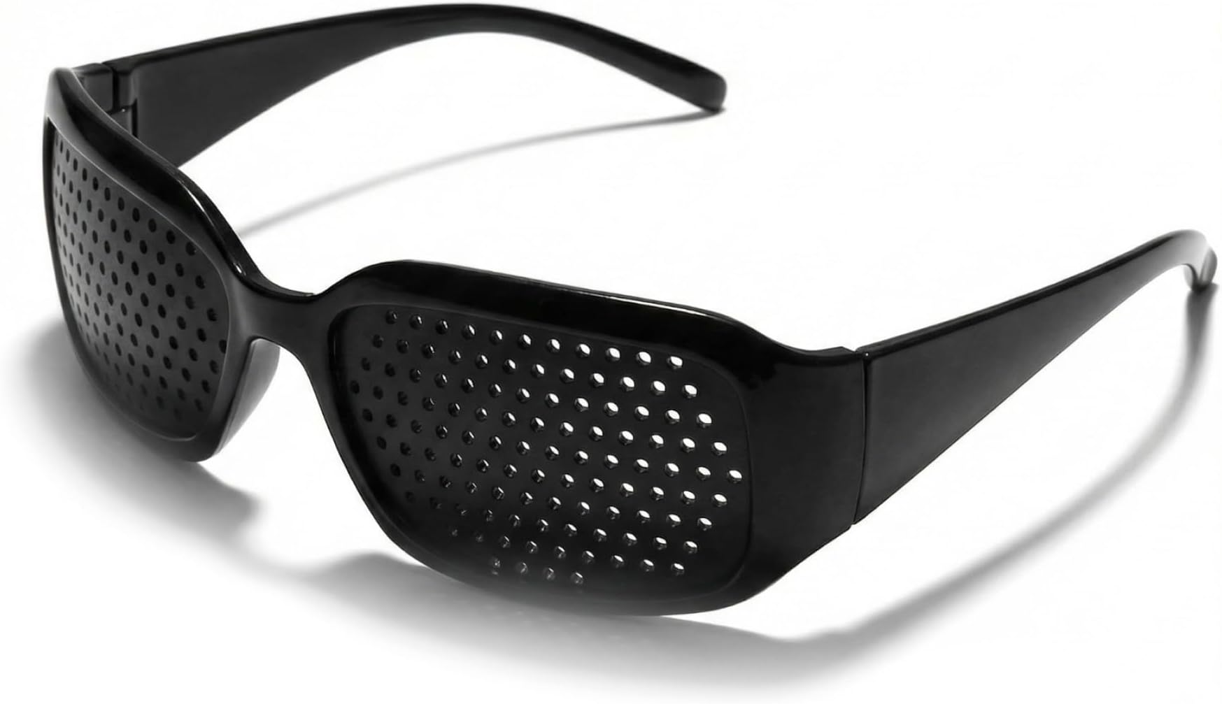 2-Pack Pinhole Glasses for Vision Improvement, Lightweight Pin Hole Glasses, Shatterproof Lenses for Daily Use & Outdoor Activities