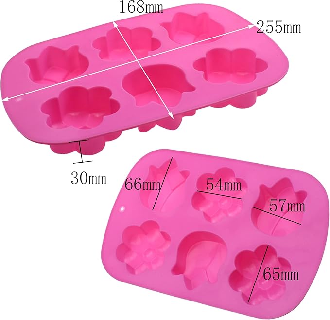 Molde de Silicona para Jabón Forma de Tulipán y Margarita miniatura 2