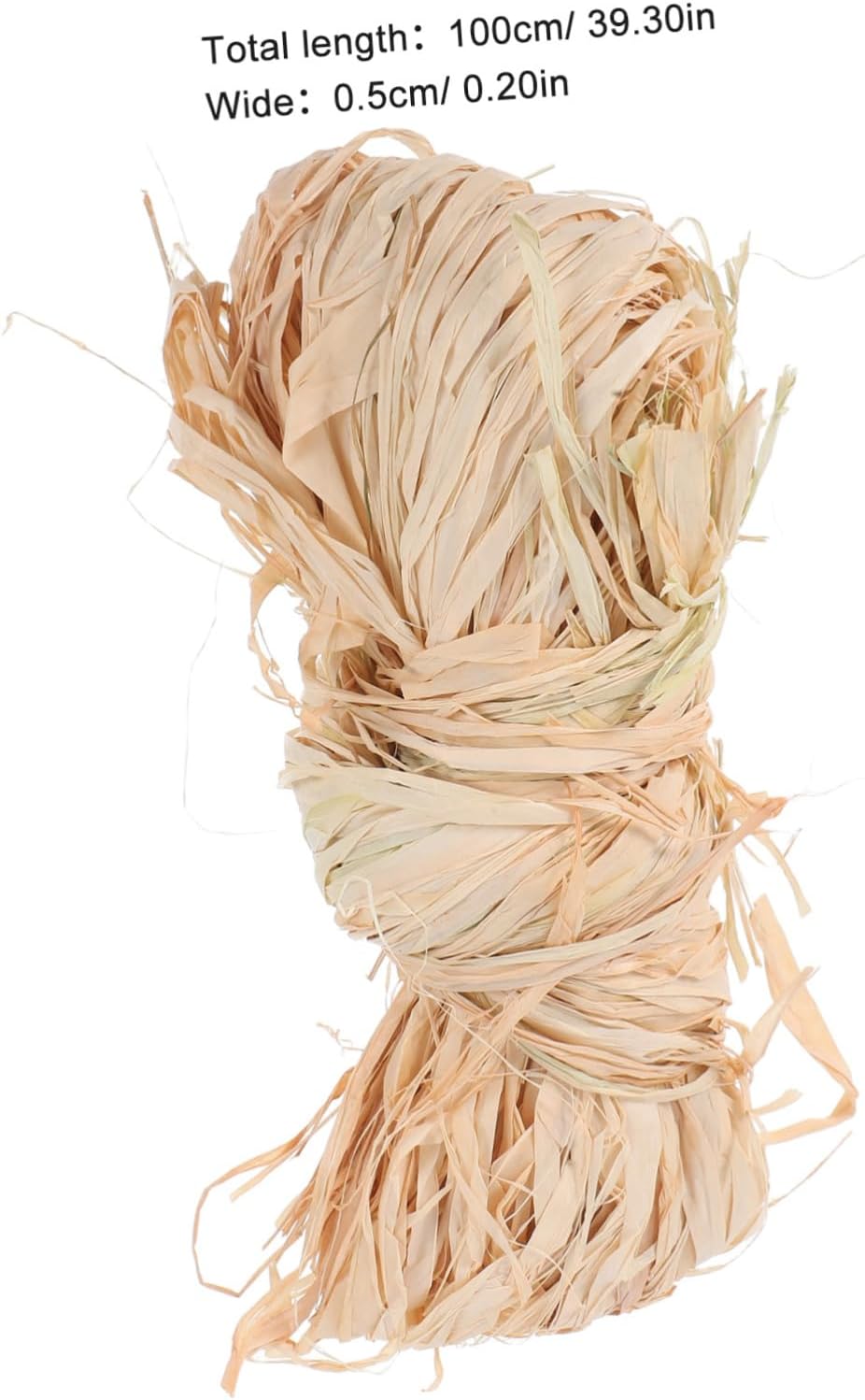 2 Bundles Raffia Paper Twine Natural Beige Ribbon Xmas Halloween